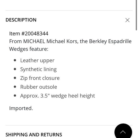 Michael Kors Berkley Leather Espadrille Wedge - Picture 2 of 7